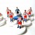 Subbuteo Andrew Table Soccer Hamburger SV 1983-84 on classic Hasbro Bases